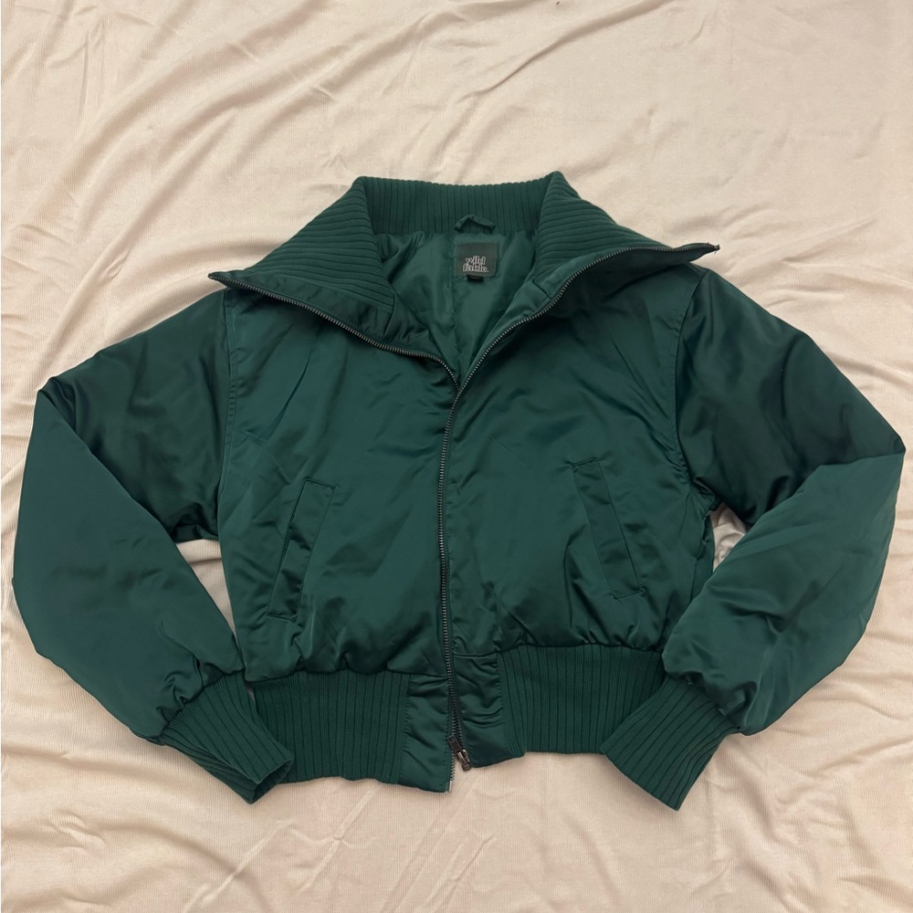 wild fable Dark Green Bomber Jacket